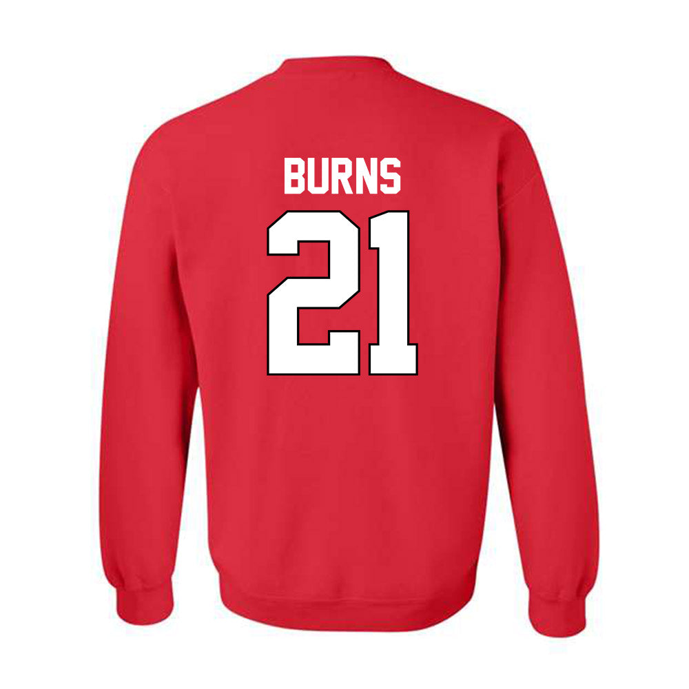 Texas Tech - NCAA Baseball : Jackson Burns - Sports Shersey Crewneck Sweatshirt-1