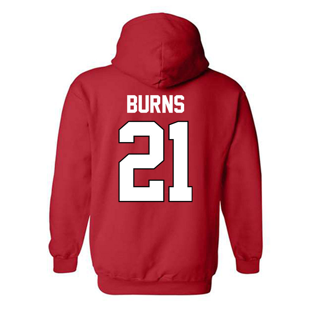 Texas Tech - NCAA Baseball : Jackson Burns - Sports Shersey Hooded Sweatshirt-1