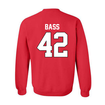 Texas Tech - NCAA Baseball : Daniel Bass - Sports Shersey Crewneck Sweatshirt-1