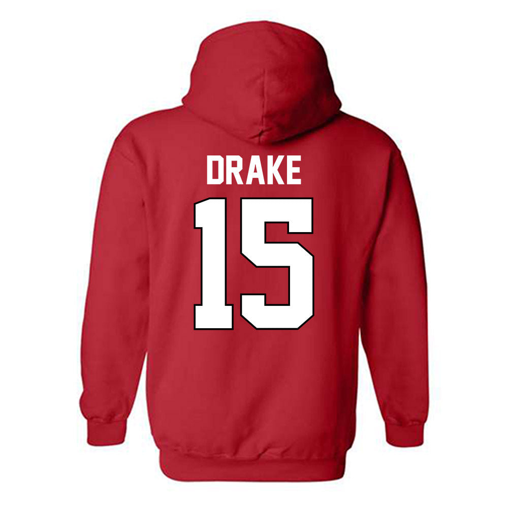 Texas Tech - NCAA Baseball : JT Drake - Sports Shersey Hooded Sweatshirt-1