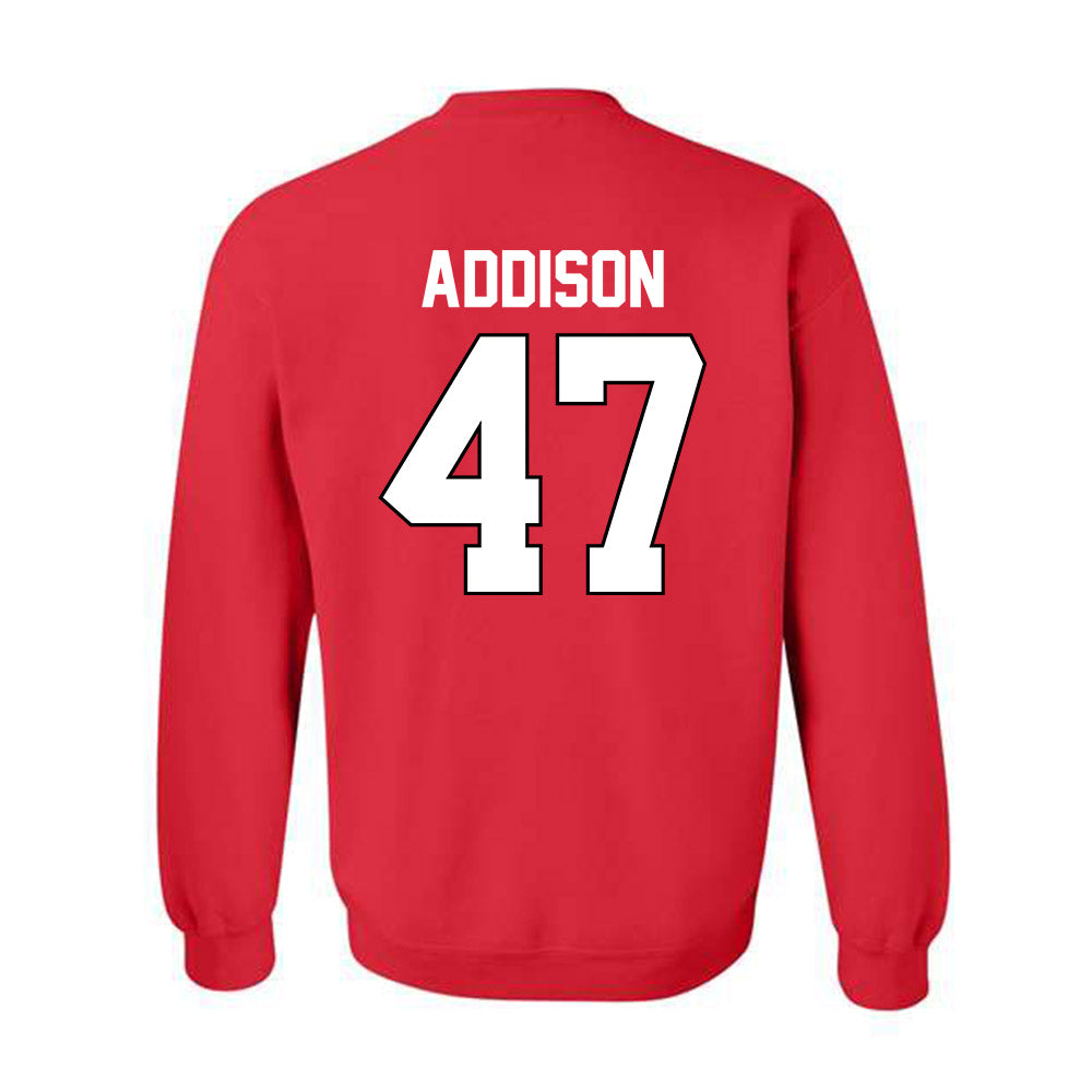 Texas Tech - NCAA Baseball : Logan Addison - Sports Shersey Crewneck Sweatshirt-1