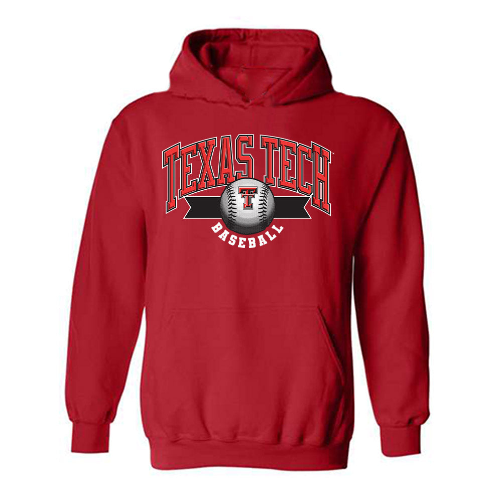 Texas Tech - NCAA Baseball : Logan Addison - Sports Shersey Hooded Sweatshirt-0