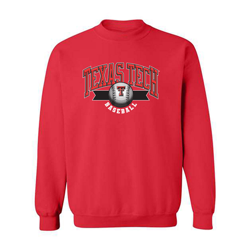 Texas Tech - NCAA Baseball : Zach Fetchel - Sports Shersey Crewneck Sweatshirt-0