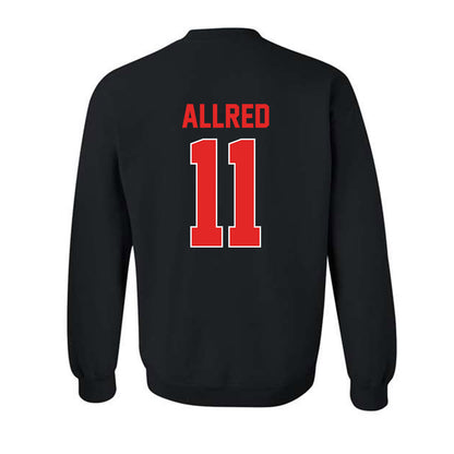 Texas Tech - NCAA Softball : Lauren Allred - Sports Shersey Crewneck Sweatshirt-1