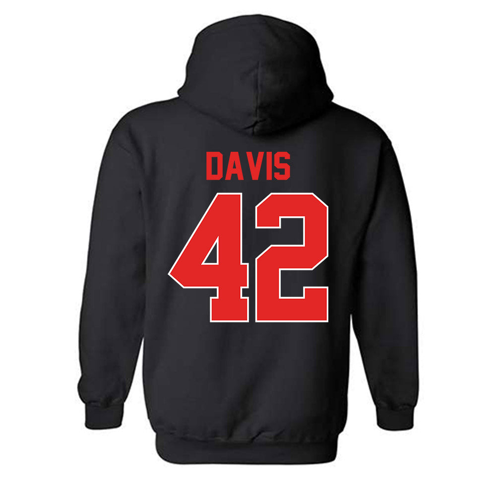 Texas Tech - NCAA Softball : Mihyia Davis - Sports Shersey Hooded Sweatshirt-1
