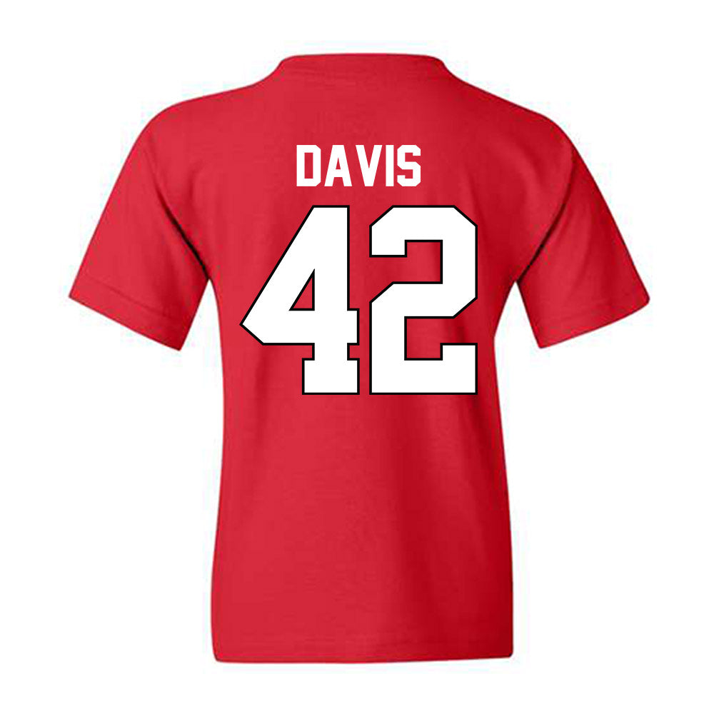 Texas Tech - NCAA Softball : Mihyia Davis - Sports Shersey Youth T-Shirt-1