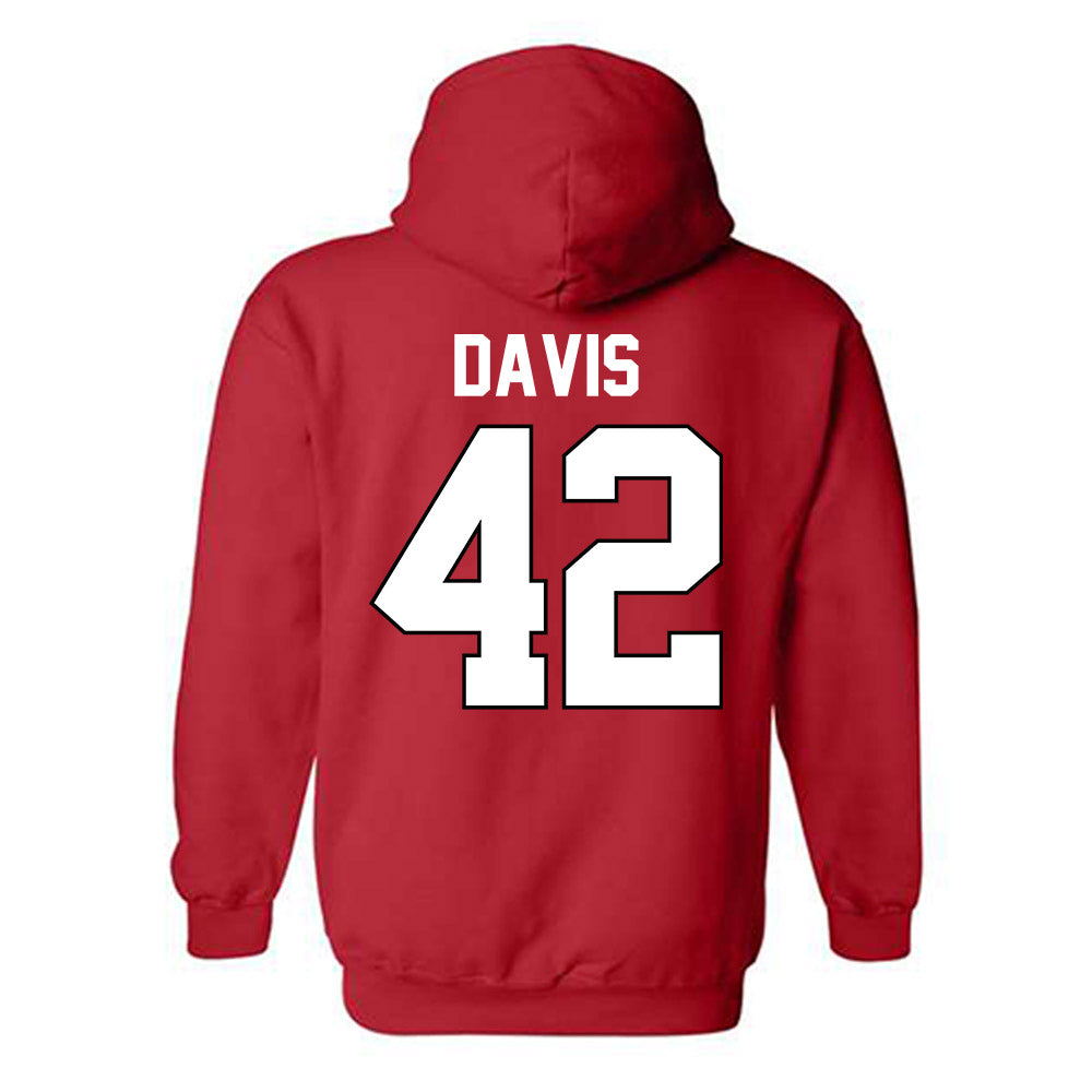 Texas Tech - NCAA Softball : Mihyia Davis - Sports Shersey Hooded Sweatshirt-1
