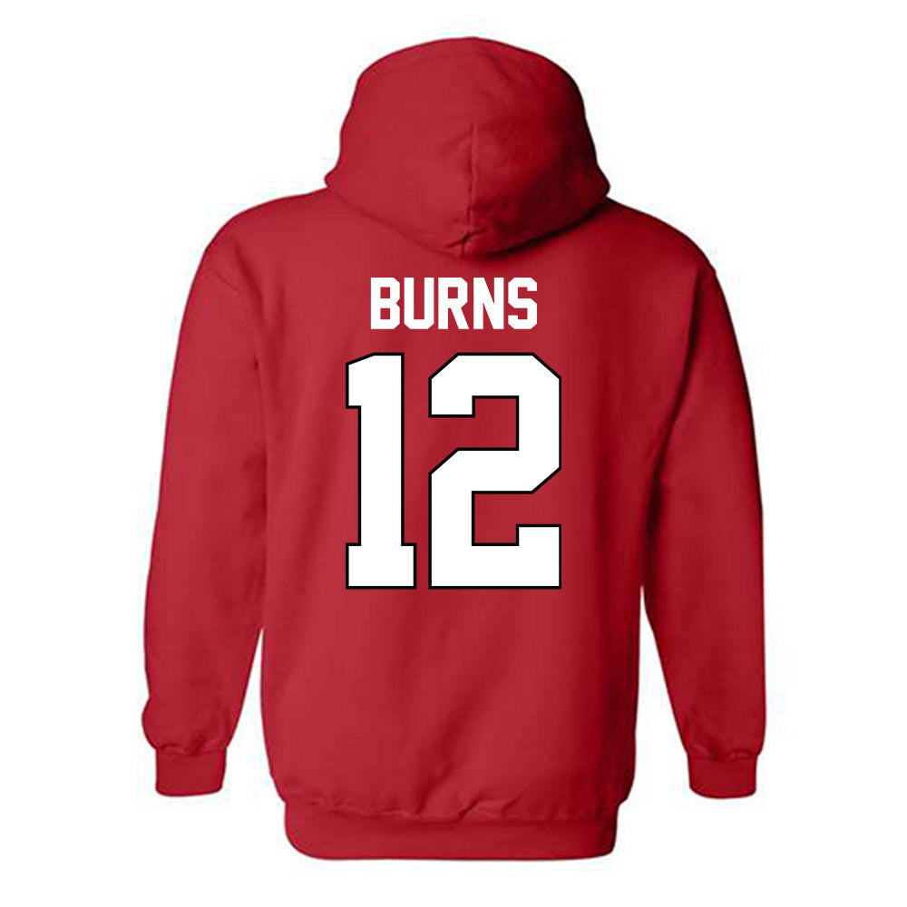 Texas Tech - NCAA Softball : Jasmyn Burns - Sports Shersey Hooded Sweatshirt-1
