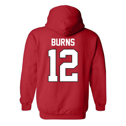 Texas Tech - NCAA Softball : Jasmyn Burns - Sports Shersey Hooded Sweatshirt-1