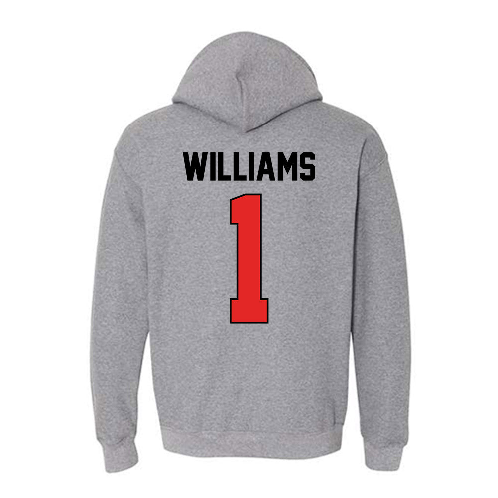Texas Tech - NCAA Softball : Mia Williams - Sports Shersey Hooded Sweatshirt-1