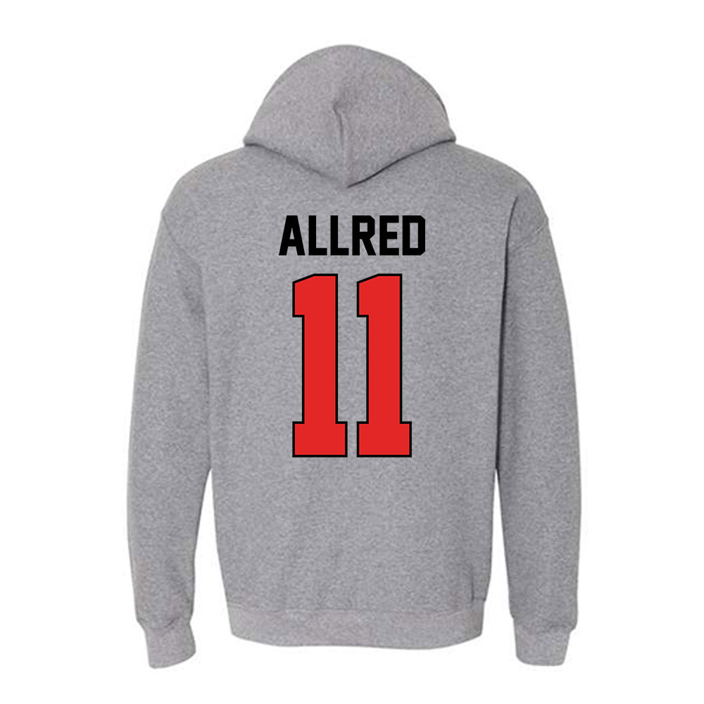 Texas Tech - NCAA Softball : Lauren Allred - Sports Shersey Hooded Sweatshirt-1