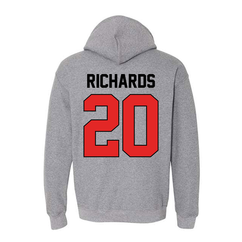 Texas Tech - NCAA Softball : Mia Richards - Sports Shersey Hooded Sweatshirt-1