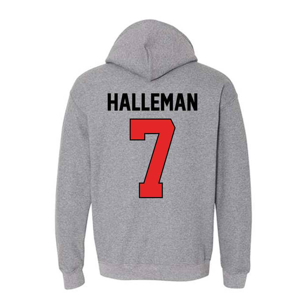 Texas Tech - NCAA Softball : Logan Halleman - Sports Shersey Hooded Sweatshirt