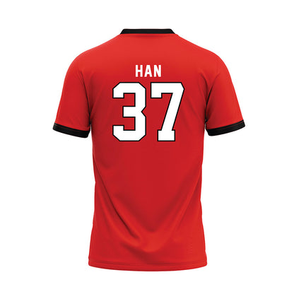 Texas Tech - NCAA Baseball : Heeryun Han - Baseball Jersey-1