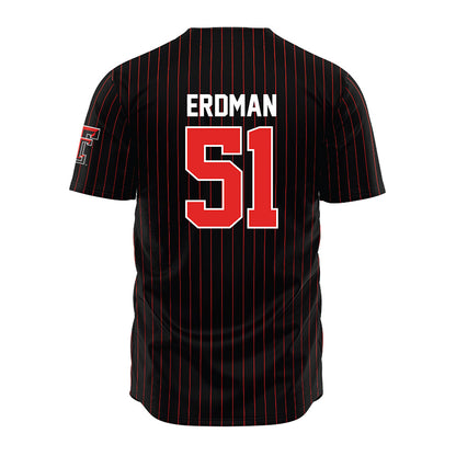 Texas Tech - NCAA Baseball : Zach Erdman - Jersey