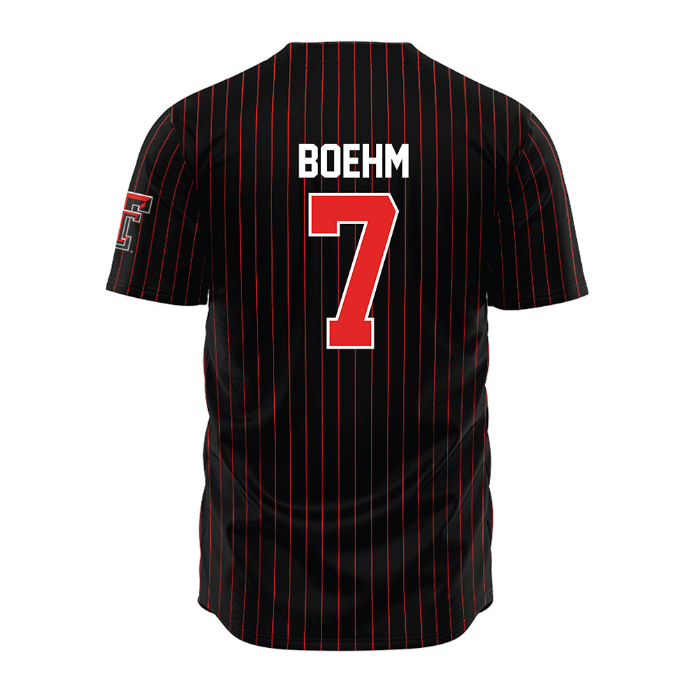 Texas Tech - NCAA Baseball : Garet Boehm - Jersey