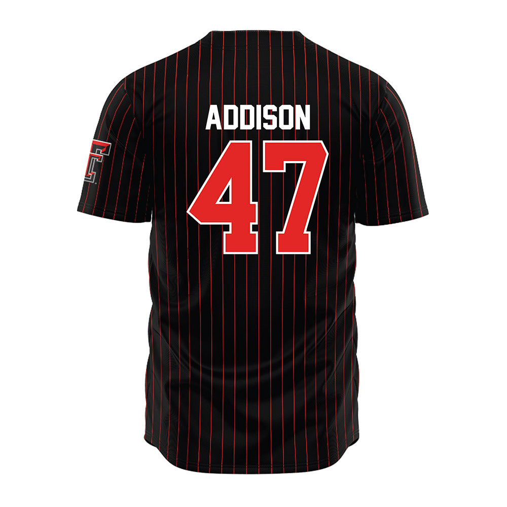 Texas Tech - NCAA Baseball : Logan Addison - Jersey-1