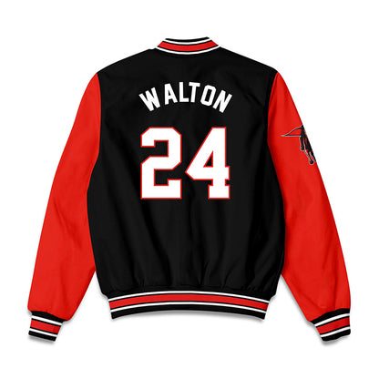 Texas Tech - NCAA Men's Basketball : Kerwin Walton - Bomber Jacket-1