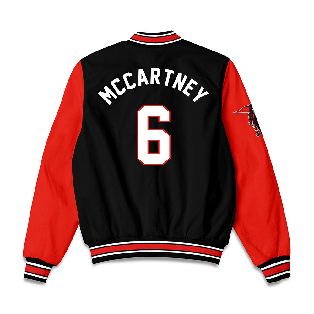 Texas Tech - NCAA Women's Soccer : Emilie McCartney - Bomber Jacket-1