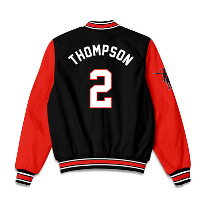 Texas Tech - NCAA Baseball : Kyeler Thompson - Bomber Jacket-1