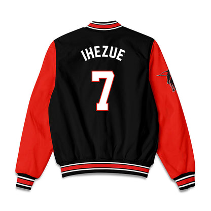 Texas Tech - NCAA Men's Track & Field : Nzube Ihezue - Bomber Jacket-1