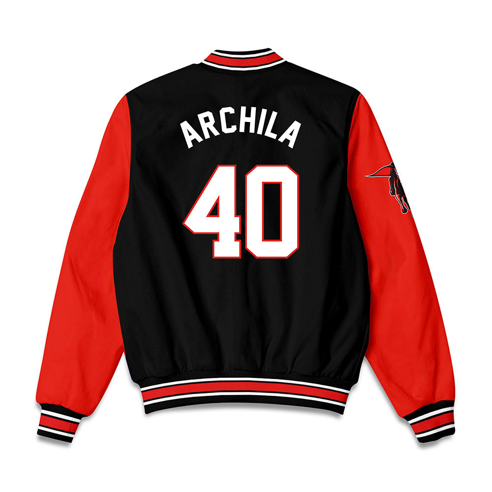 Texas Tech - NCAA Baseball : Dominic Archila - Bomber Jacket-1