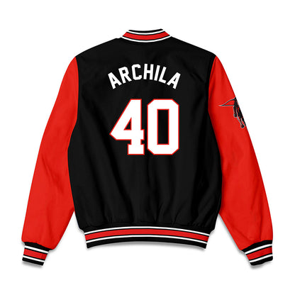 Texas Tech - NCAA Baseball : Dominic Archila - Bomber Jacket-1