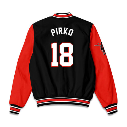 Texas Tech - NCAA Baseball : lukas pirko - Bomber Jacket-1