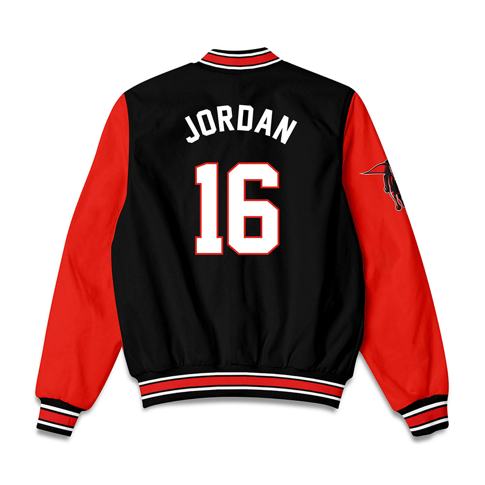 Texas Tech - NCAA Baseball : Will Jordan - Bomber Jacket-1