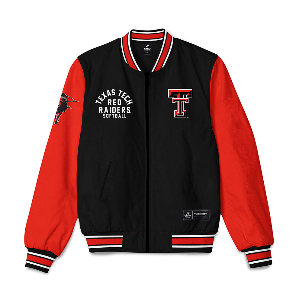 Texas Tech - NCAA Softball : Makayla Garcia - Bomber Jacket-0