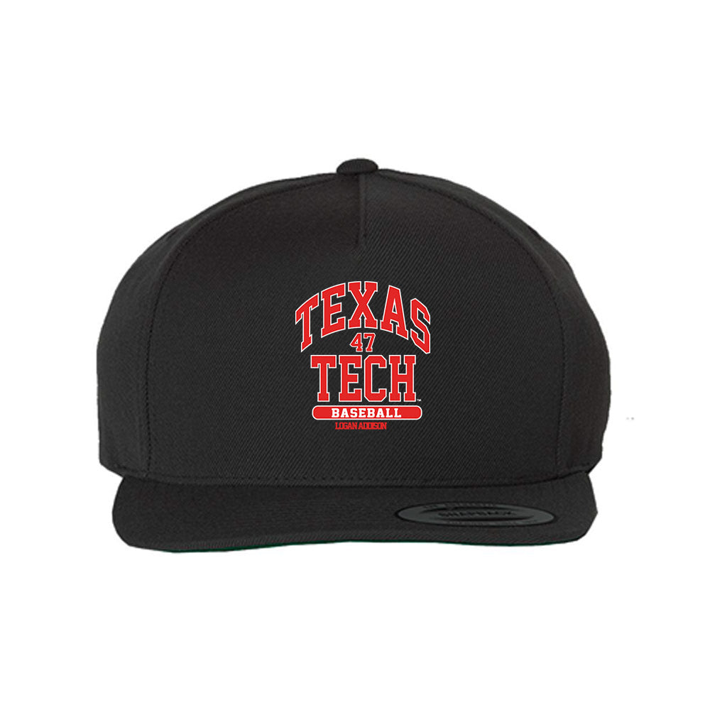 Texas Tech - NCAA Baseball : Logan Addison - Snapback Hat-0