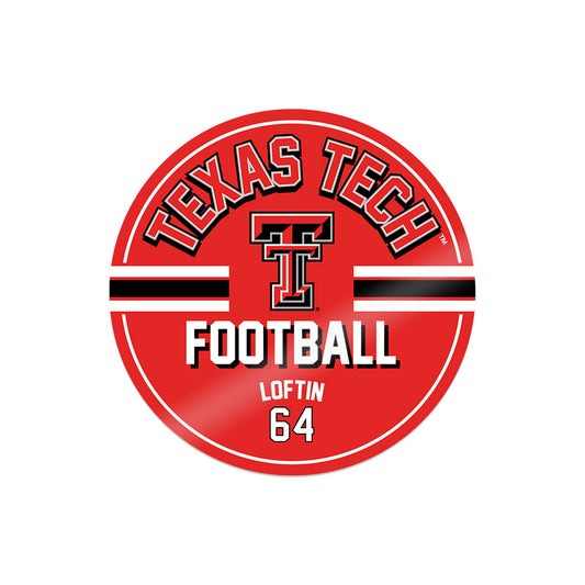 Texas Tech - NCAA Football : Jurrien Loftin - Sticker