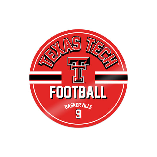 Texas Tech - NCAA Football : Cj Baskerville - Sticker