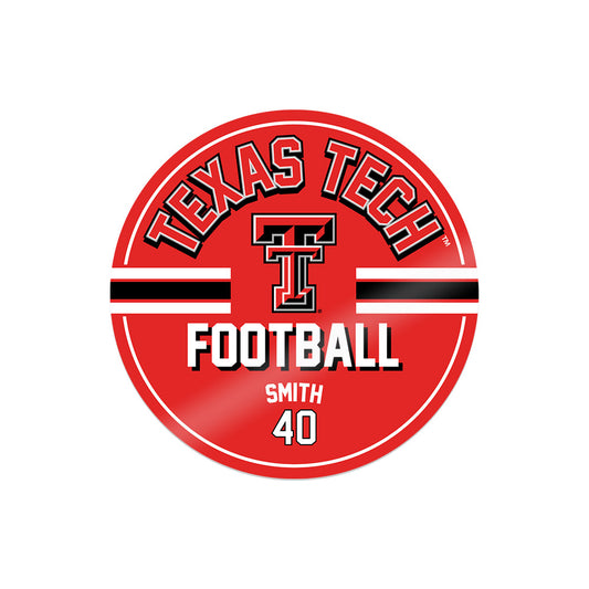 Texas Tech - NCAA Football : Wesley Smith - Sticker