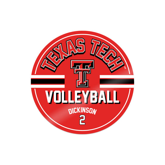 Texas Tech - NCAA Women's Volleyball : Abby Dickinson - Sticker