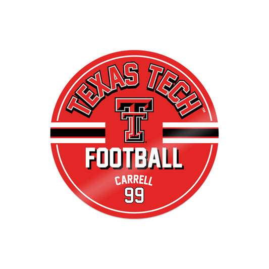 Texas Tech - NCAA Football : Sam Carrell - Sticker