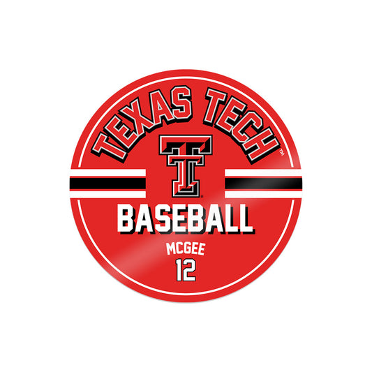 Texas Tech - NCAA Baseball : Cade McGee - Sticker