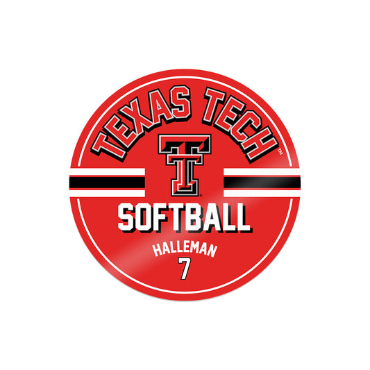 Texas Tech - NCAA Softball : Logan Halleman - Sticker