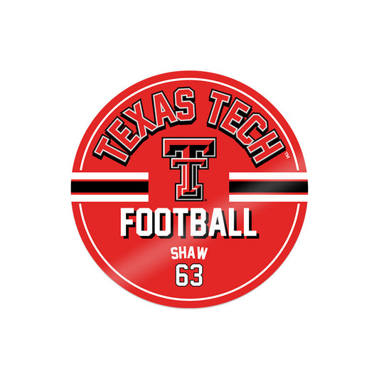 Texas Tech - NCAA Football : Dylan Shaw - Sticker