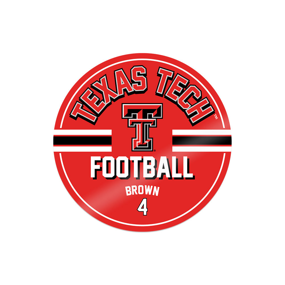 Texas Tech - NCAA Football : Jordan Brown - Sticker