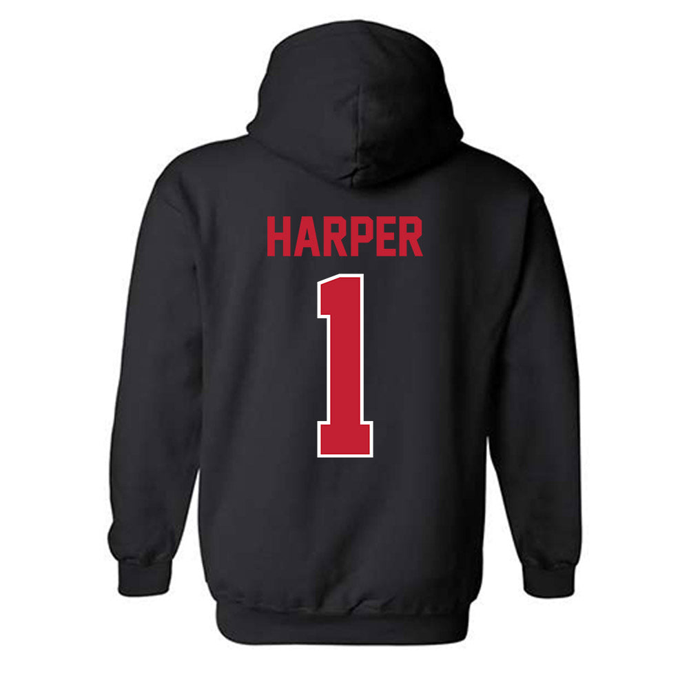 Georgia - NCAA Women's Volleyball : Victoria Harper - Classic Shersey Hooded Sweatshirt-1