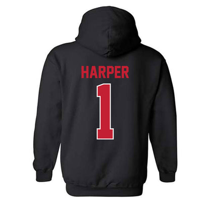 Georgia - NCAA Women's Volleyball : Victoria Harper - Classic Shersey Hooded Sweatshirt-1