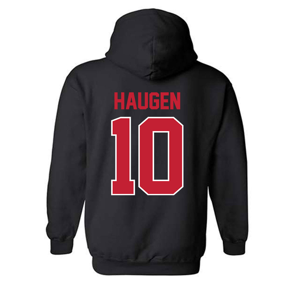 Georgia - NCAA Women's Volleyball : Estelle Haugen - Classic Shersey Hooded Sweatshirt-1