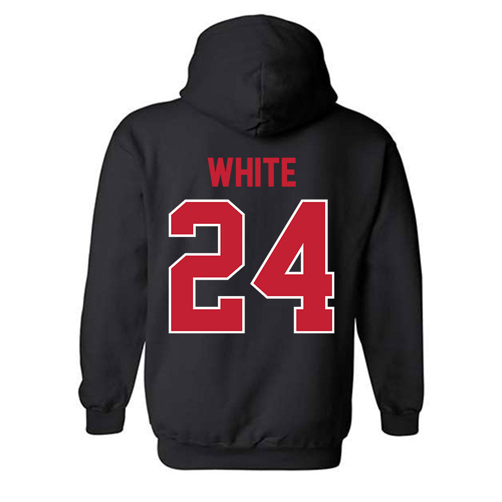 Georgia - NCAA Softball : Esther White - Classic Shersey Hooded Sweatshirt-1