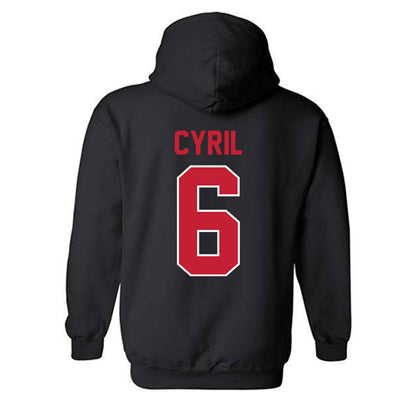 Georgia - NCAA Men's Basketball : Somtochukwu Cyril - Classic Shersey Hooded Sweatshirt-1