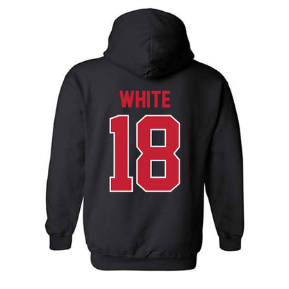 Georgia - NCAA Football : Sacovie White - Classic Shersey Hooded Sweatshirt-1