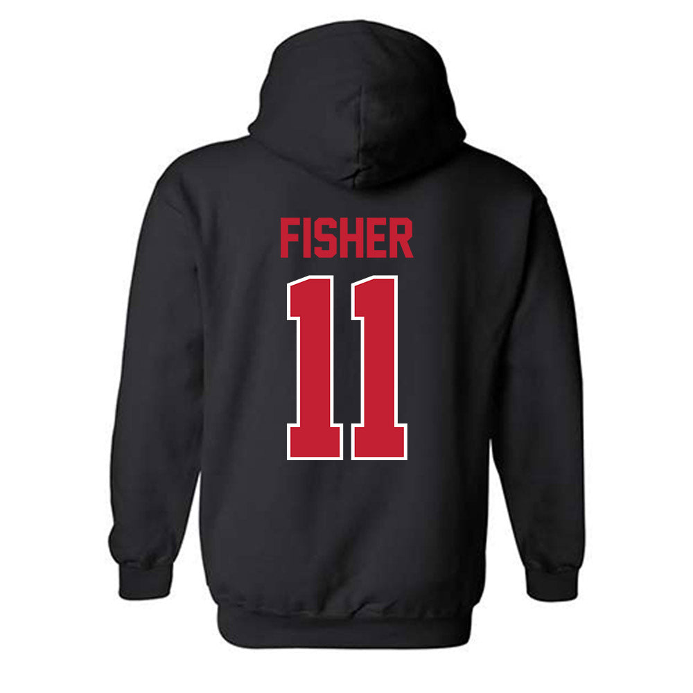 Georgia - NCAA Softball : Addisen Fisher - Classic Shersey Hooded Sweatshirt-1