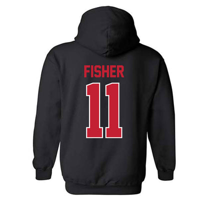 Georgia - NCAA Softball : Addisen Fisher - Classic Shersey Hooded Sweatshirt-1