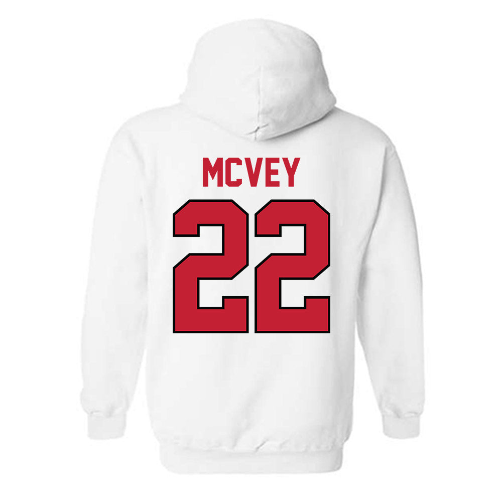 Georgia - NCAA Men's Basketball : Jackson McVey - Classic Shersey Hooded Sweatshirt-1