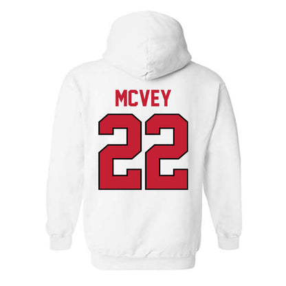 Georgia - NCAA Men's Basketball : Jackson McVey - Classic Shersey Hooded Sweatshirt-1
